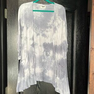 MATE the Label Bluish Grayish Tie Dye Kimono